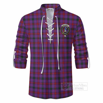 Montgomery Tartan Ghillie Kilt Shirt with Family Crest DNA In Me Style