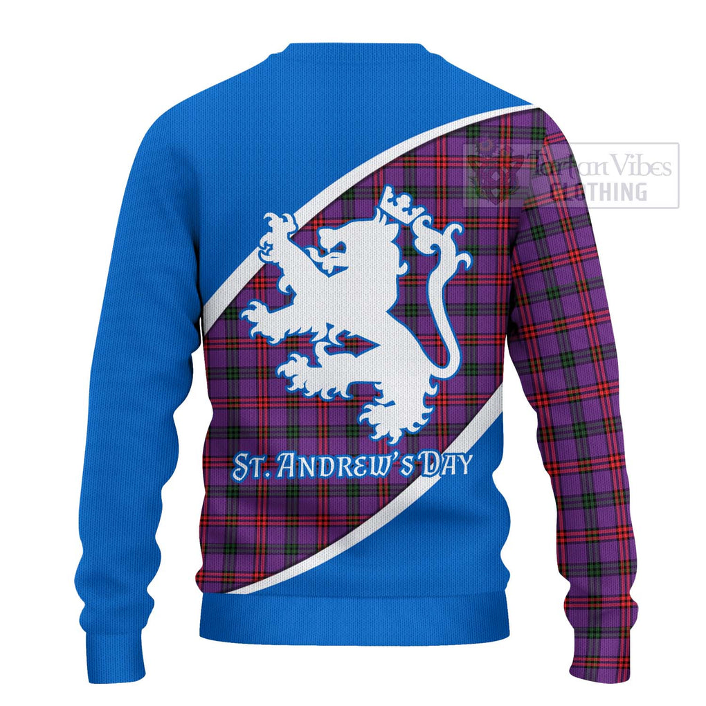 Tartan Vibes Clothing Montgomery Family Crest Tartan Knitted Sweater Celebrate Saint Andrew's Day in Style