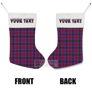 Montgomery Tartan Christmas Stocking with Personalized Text