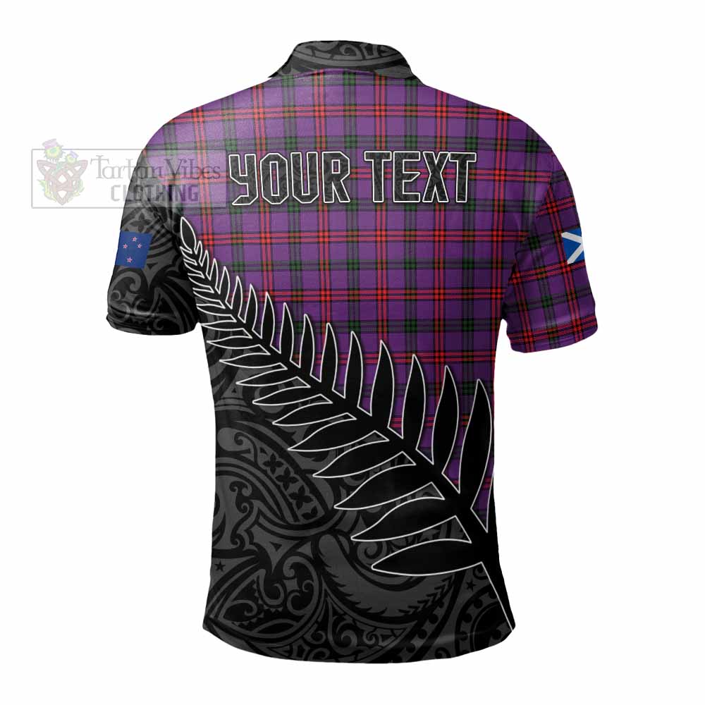 Montgomery Crest Tartan Polo Shirt with New Zealand Silver Fern Half Style