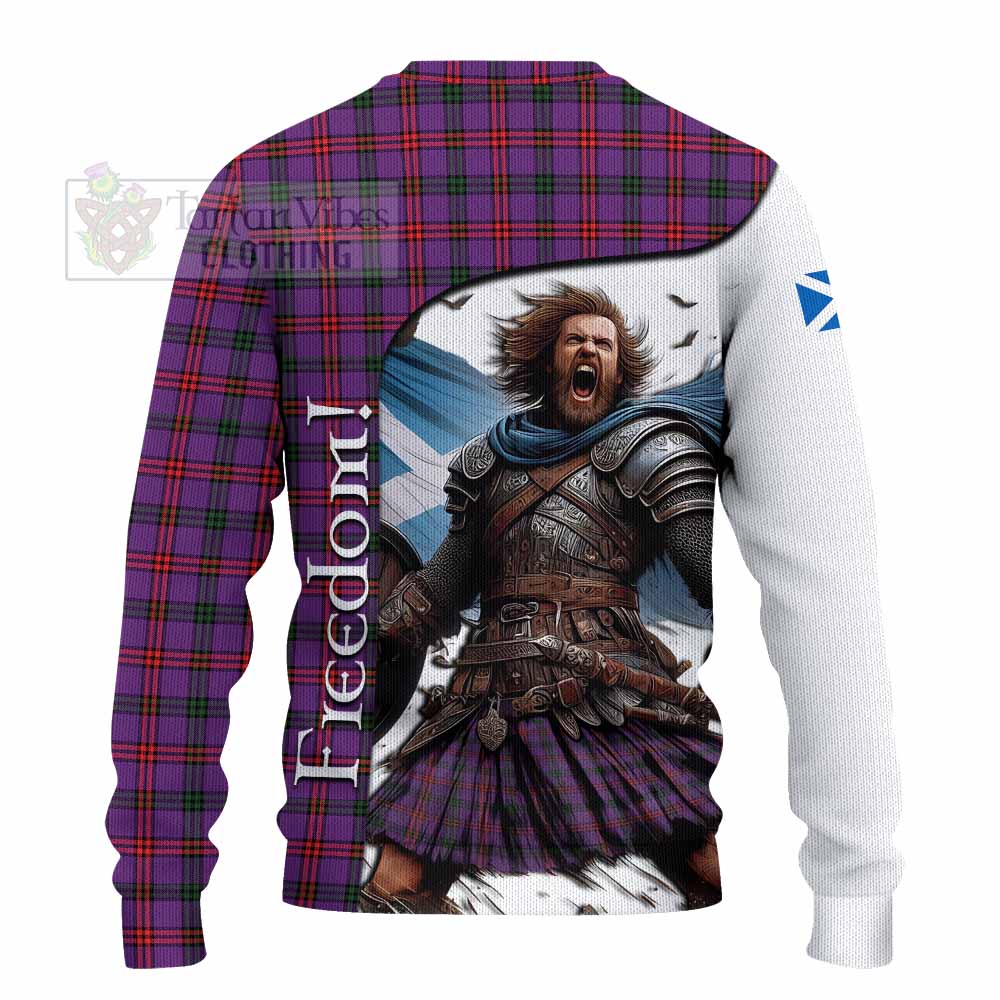 Tartan Vibes Clothing Montgomery Crest Tartan Knitted Sweater Inspired by the Freedom of Scottish Warrior