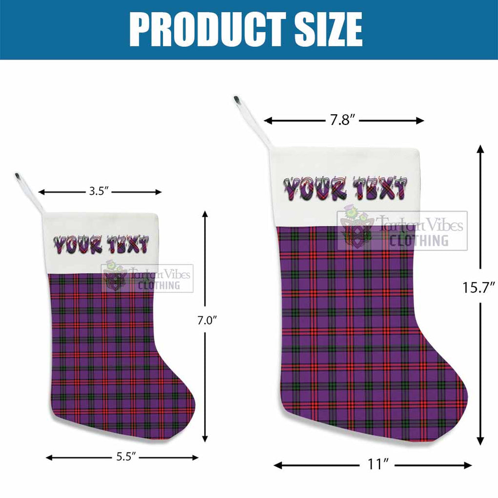 Tartan Vibes Clothing Montgomery Tartan Christmas Stocking with Personalized Text