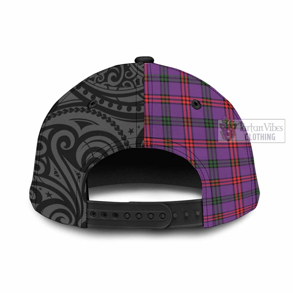 Tartan Vibes Clothing Montgomery Tartan Classic Cap with New Zealand Silver Fern Half Style