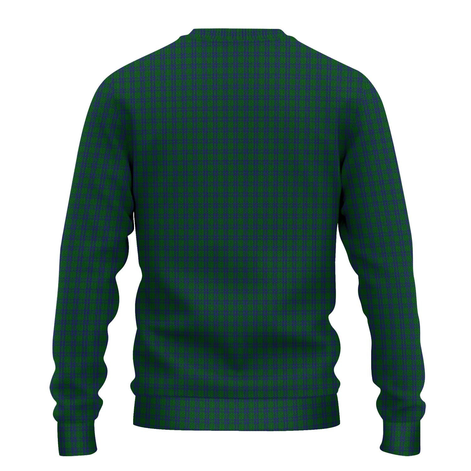 Montgomery Tartan Knitted Sweater with Family Crest - Tartanvibesclothing