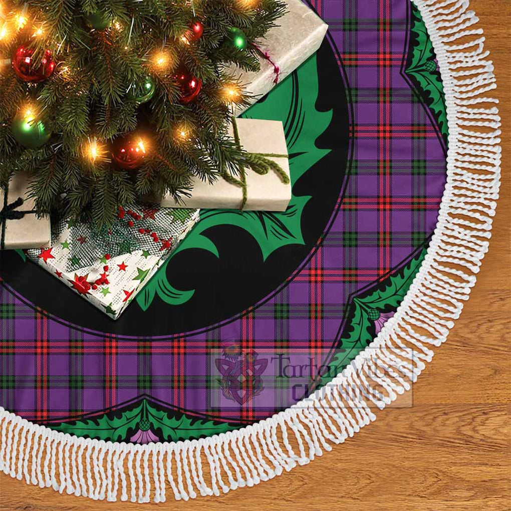 Tartan Vibes Clothing Montgomery Tartan Christmas Tree Skirt Scottish Thistle Style