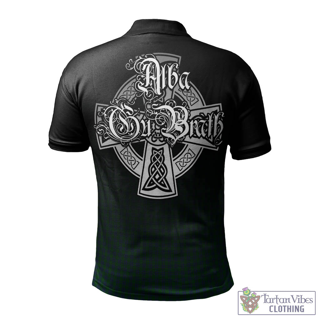 Tartan Vibes Clothing Montgomery Tartan Polo Shirt Featuring Alba Gu Brath Family Crest Celtic Inspired