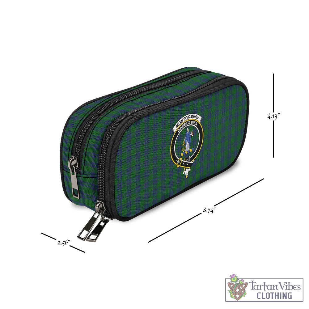 Tartan Vibes Clothing Montgomery Tartan Pen and Pencil Case with Family Crest