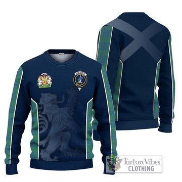 Montgomery Ancient Tartan Ugly Sweater with Family Crest and Lion Rampant Vibes Sport Style