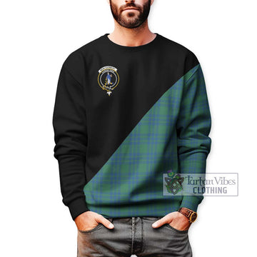 Montgomery Ancient Tartan Sweatshirt with Family Crest and Military Logo Style