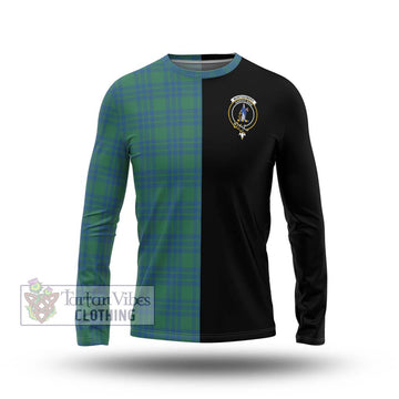 Montgomery Ancient Tartan Long Sleeve T-Shirt with Family Crest and Half Of Me Style