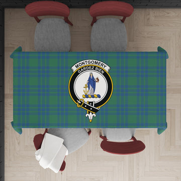 Montgomery Ancient Tartan Tablecloth with Family Crest