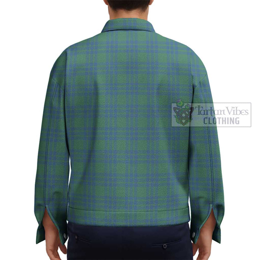 Montgomery Ancient Tartan Unisex Lapel Cotton Jacket - Tartan Vibes Clothing