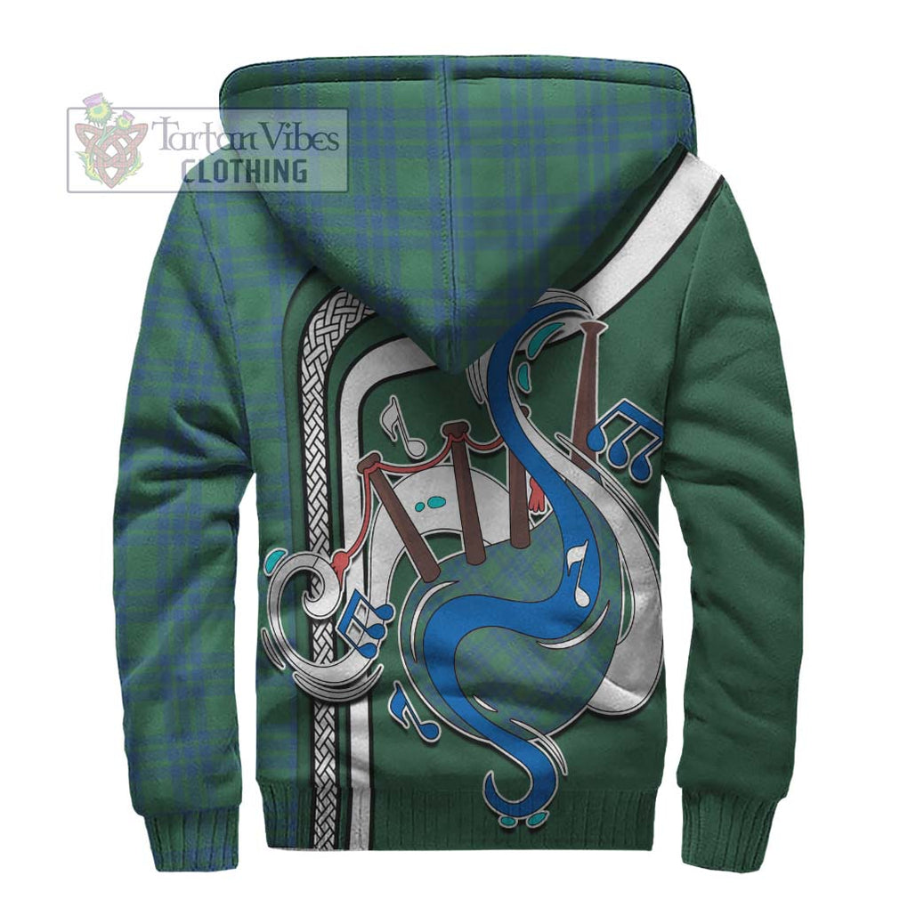 Montgomery Ancient Tartan Sherpa Hoodie with Epic Bagpipe Style - Tartanvibesclothing Shop