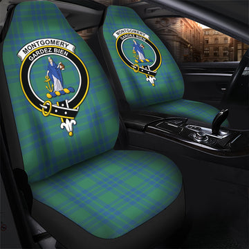 Montgomery Ancient Tartan Car Seat Cover with Family Crest