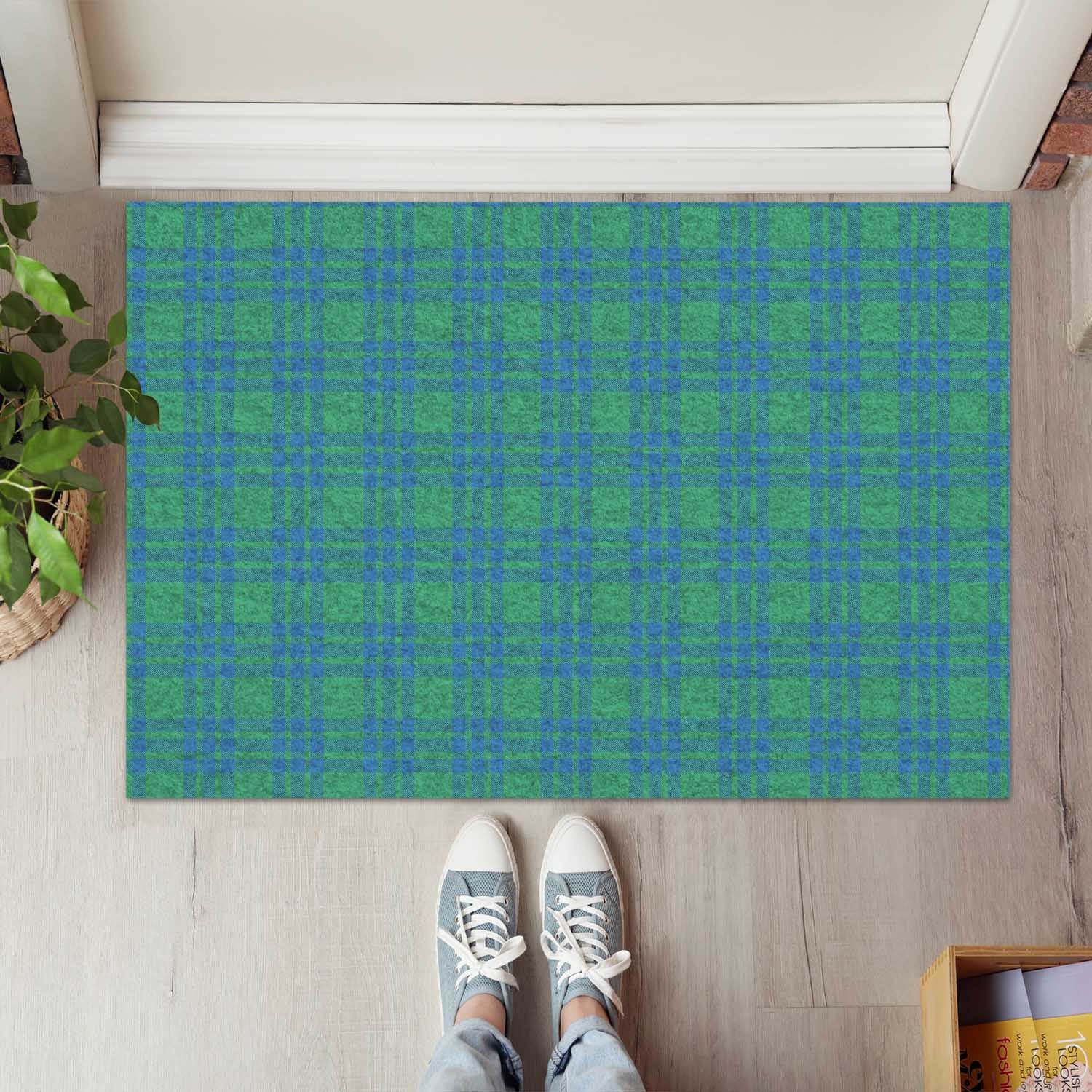 Montgomery Ancient Tartan Door Mat - Tartanvibesclothing