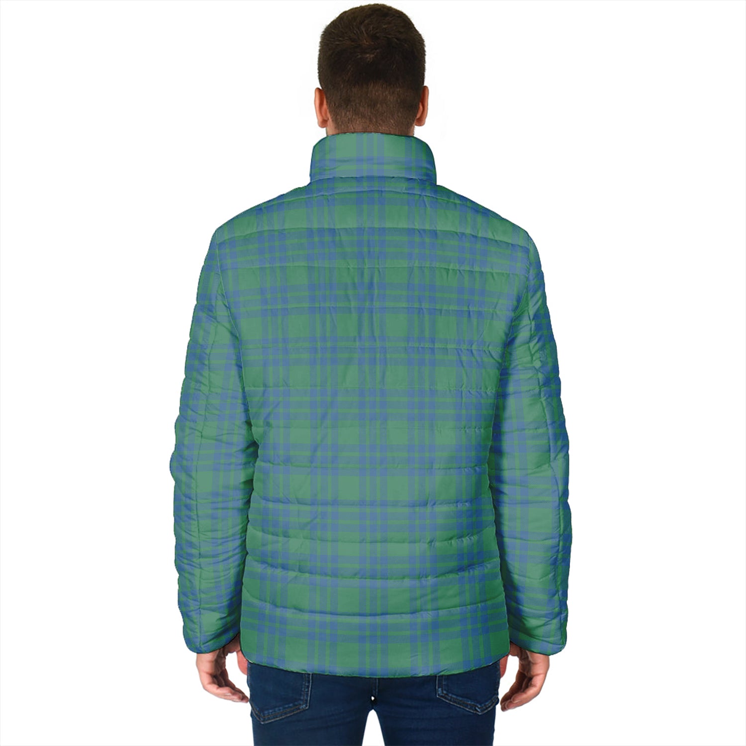 Montgomery Ancient Tartan Padded Jacket with Family Crest - Tartan Vibes Clothing