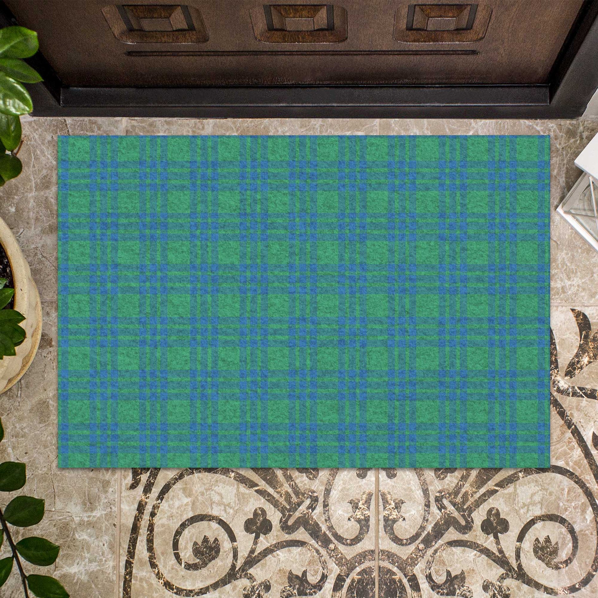 Montgomery Ancient Tartan Door Mat - Tartanvibesclothing