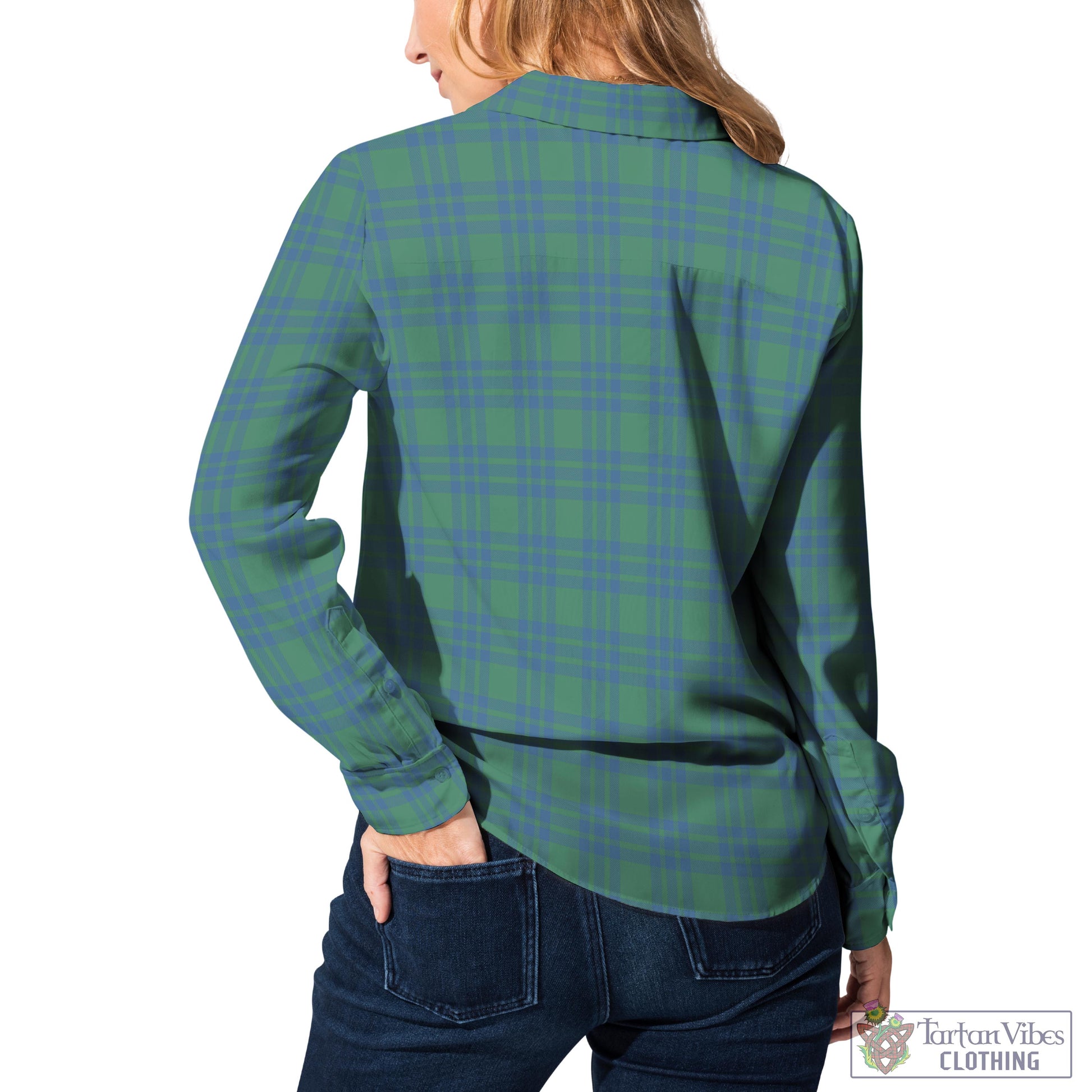 Tartan Vibes Clothing Montgomery Ancient Tartan Womens Casual Shirt with Family Crest