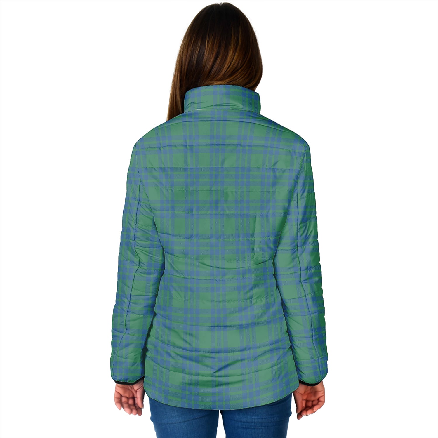 Montgomery Ancient Tartan Padded Jacket with Family Crest - Tartan Vibes Clothing