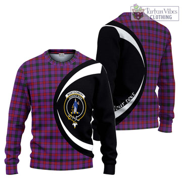 Montgomery Tartan Ugly Sweater with Family Crest Circle Style