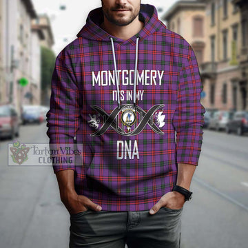 Montgomery Tartan Hoodie with Family Crest DNA In Me Style