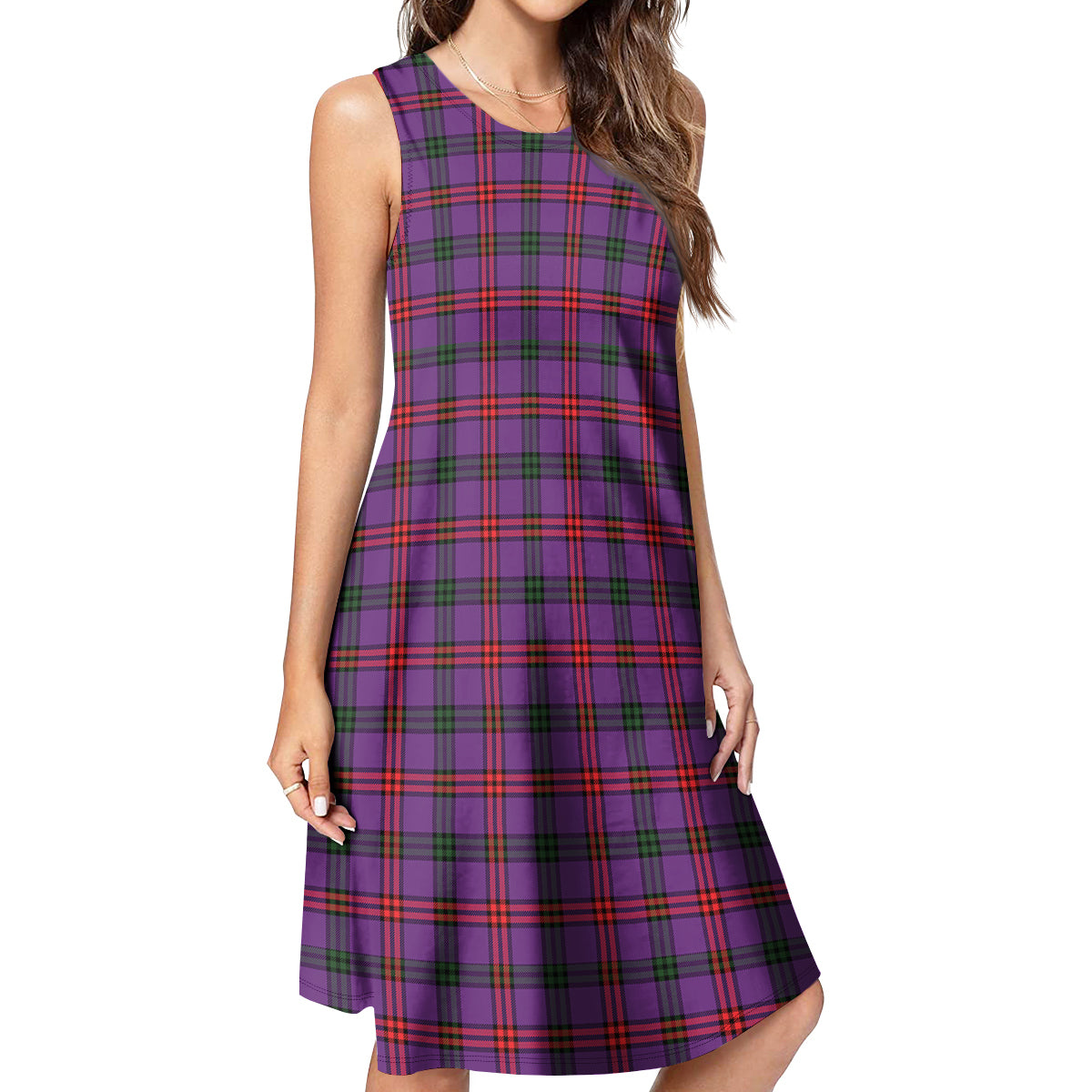 Montgomery Modern Tartan Womens Casual Dresses - Tartanvibesclothing