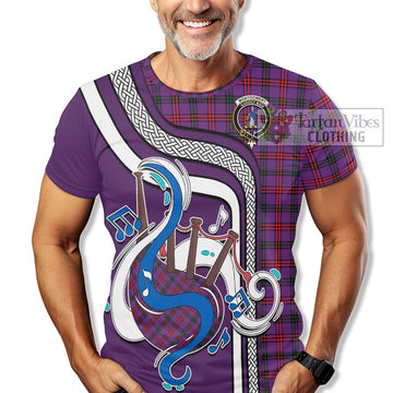 Montgomery Tartan T-Shirt with Epic Bagpipe Style