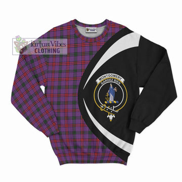 Montgomery Tartan Sweatshirt with Family Crest Circle Style