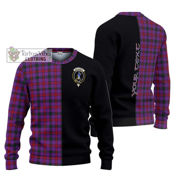 Montgomery Tartan Knitted Sweater with Family Crest and Half Of Me Style