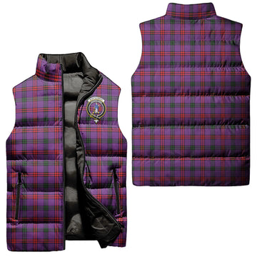 Montgomery Tartan Sleeveless Puffer Jacket with Family Crest