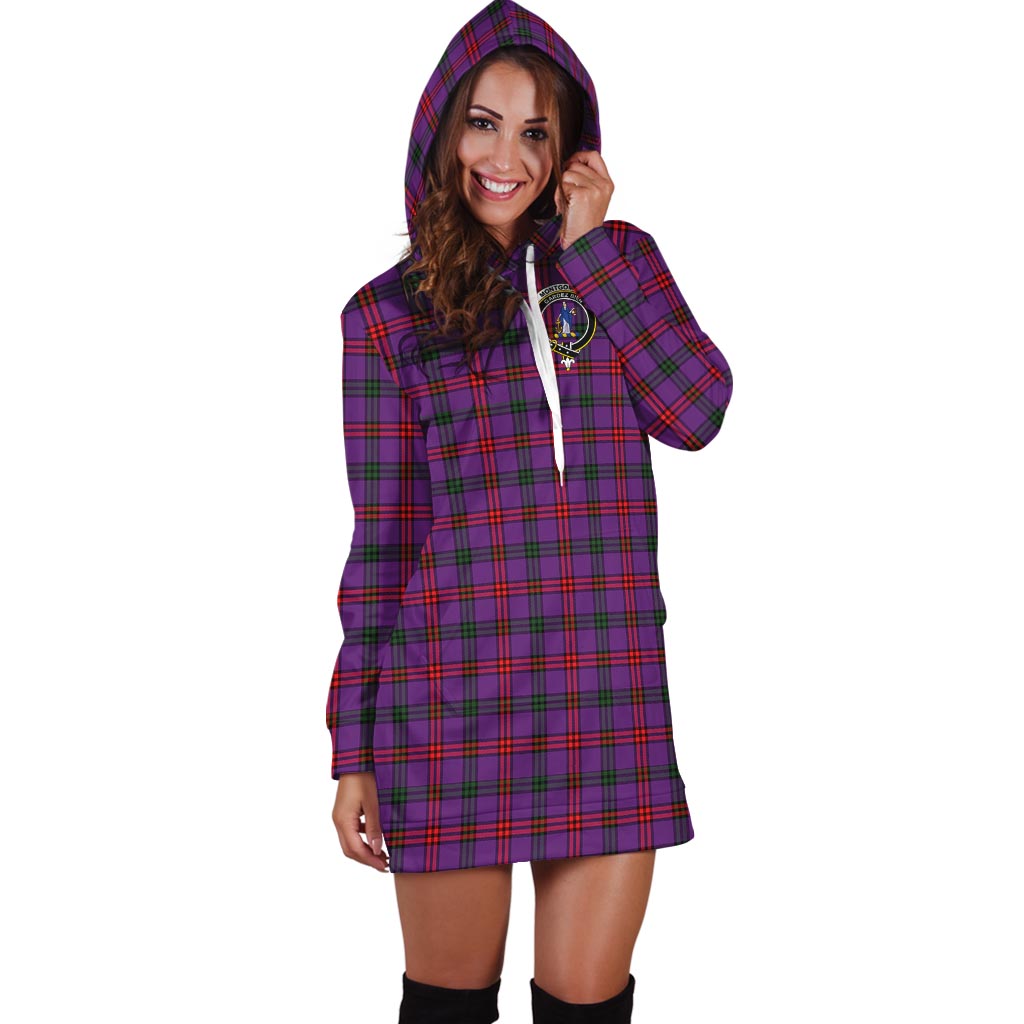 Montgomery Tartan Hoodie Dress with Family Crest - Tartan Vibes Clothing