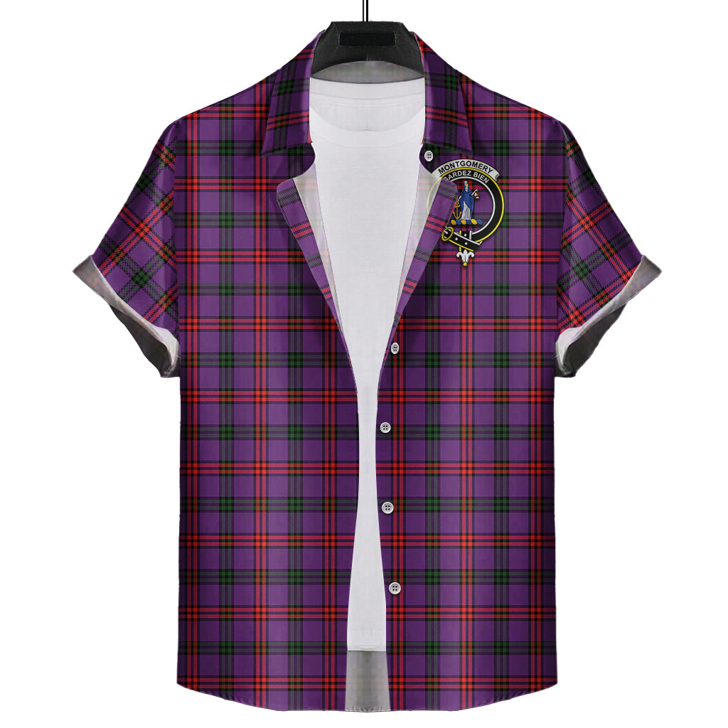 montgomery-modern-tartan-short-sleeve-button-down-shirt-with-family-crest