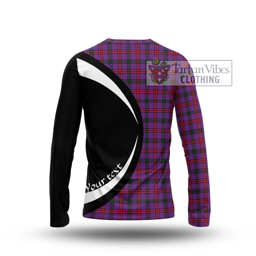 Montgomery Tartan Long Sleeve T-Shirt with Family Crest Circle Style - Tartan Vibes Clothing