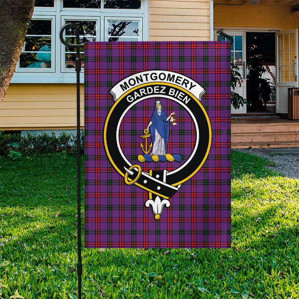 Montgomery Tartan Flag with Family Crest - Tartan Vibes Clothing