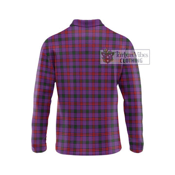 Montgomery Tartan Long Sleeve Polo Shirt with Family Crest DNA In Me Style