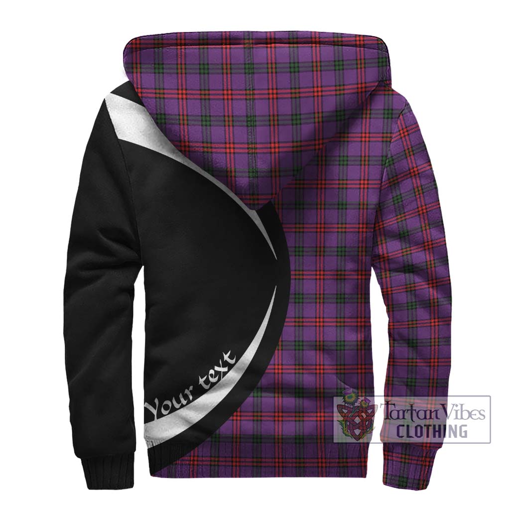 Montgomery Tartan Sherpa Hoodie with Family Crest Circle Style - Tartan Vibes Clothing