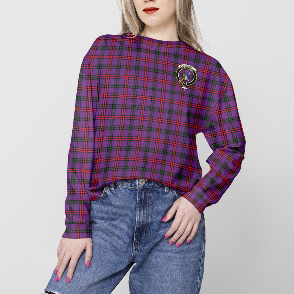 Montgomery Tartan Sweatshirt with Family Crest - Tartan Vibes Clothing