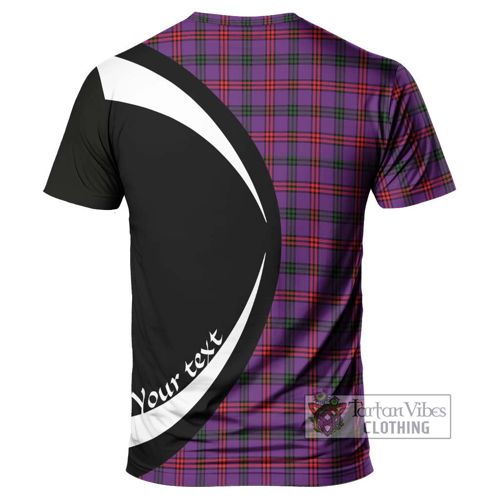 Tartan Vibes Clothing Montgomery Modern Tartan T-Shirt with Family Crest Circle Style