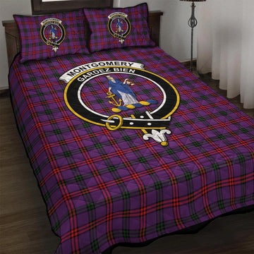 Montgomery Tartan Quilt Bed Set with Family Crest