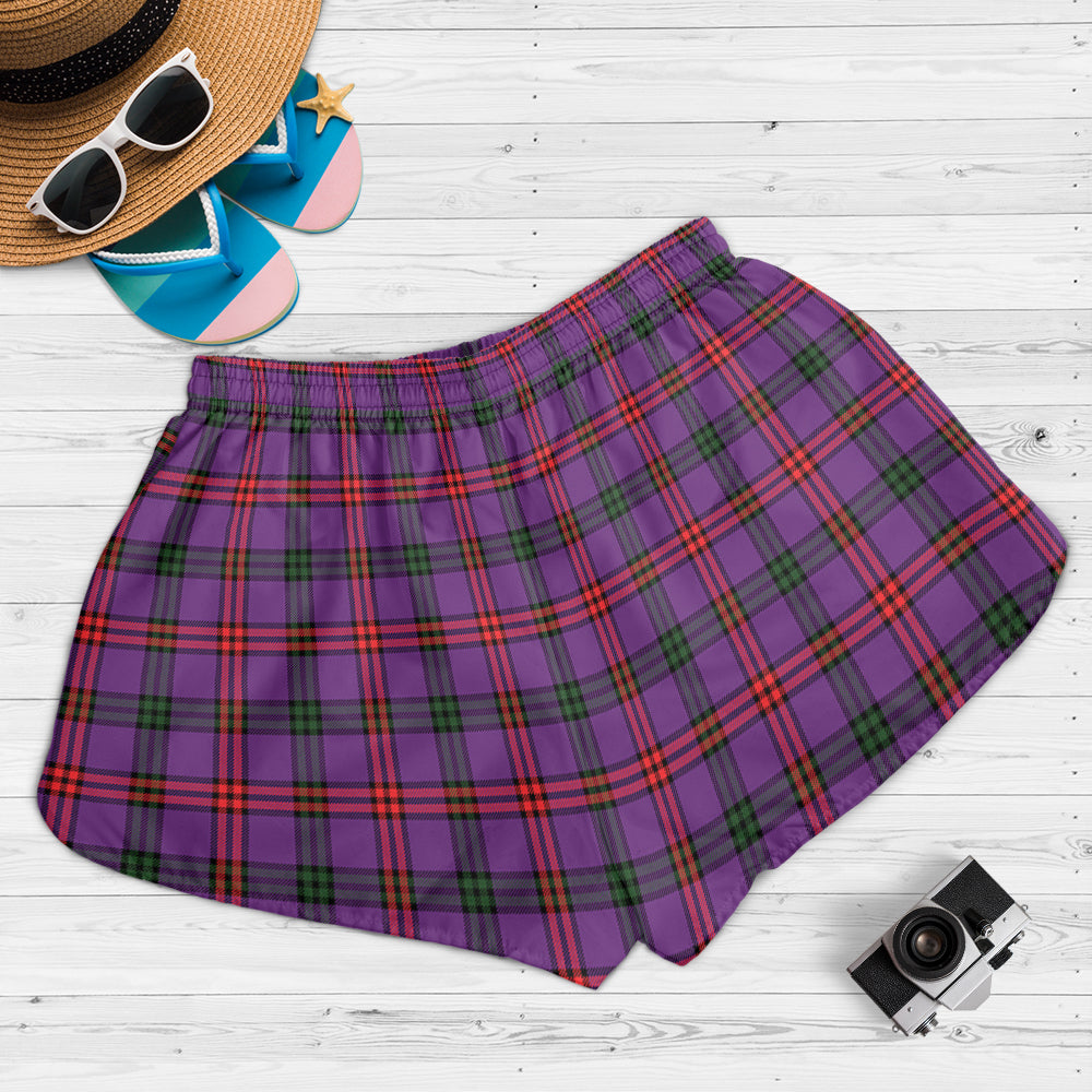 montgomery-modern-tartan-womens-shorts-with-family-crest