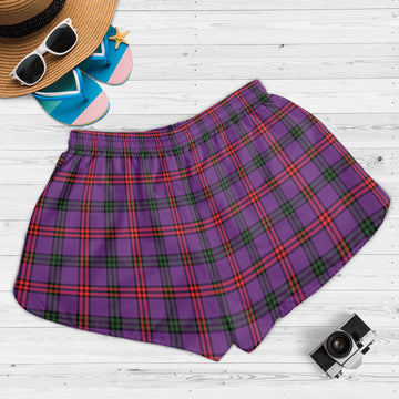 Montgomery Tartan Womens Shorts with Family Crest