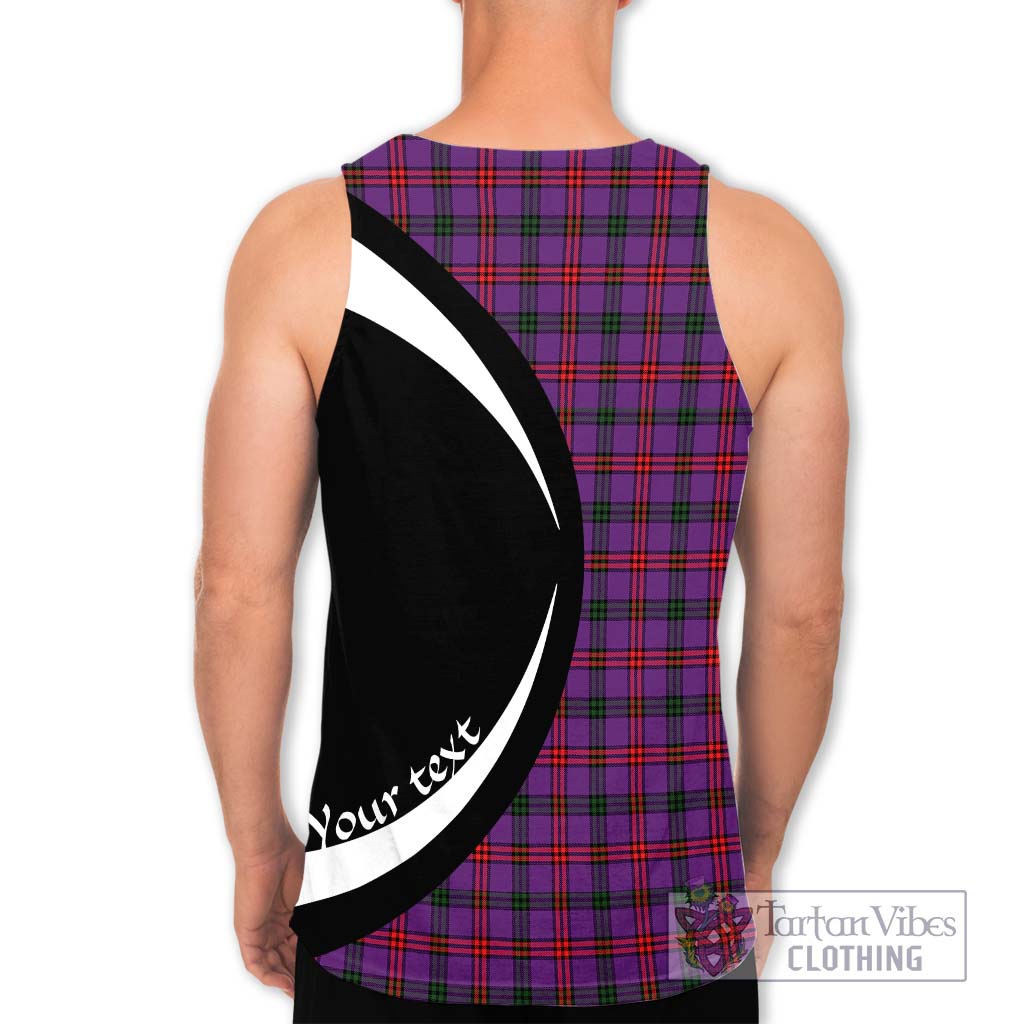 Montgomery Tartan Men's Tank Top with Family Crest Circle Style - Tartan Vibes Clothing