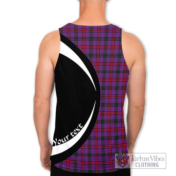 Montgomery Tartan Men's Tank Top with Family Crest Circle Style