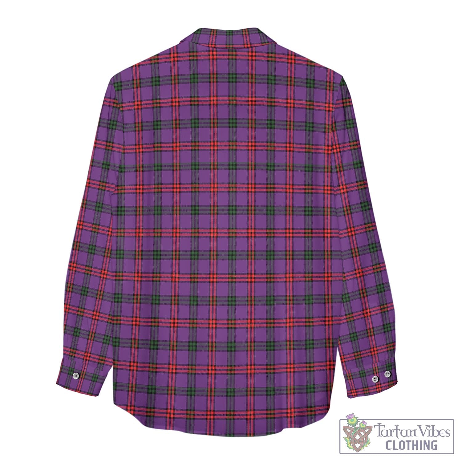 Tartan Vibes Clothing Montgomery Modern Tartan Womens Casual Shirt with Family Crest