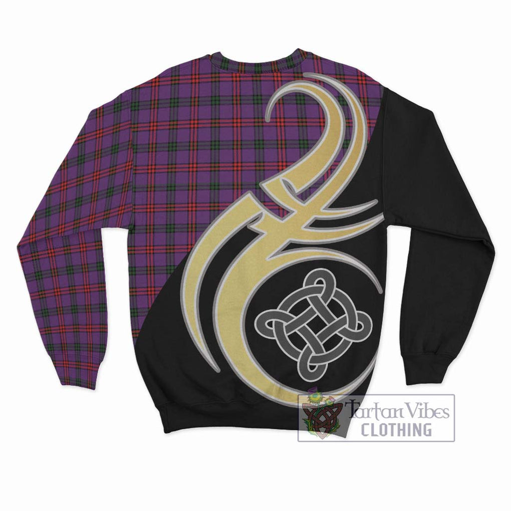 Montgomery Tartan Sweatshirt with Family Crest and Celtic Symbol Style - Tartan Vibes Clothing