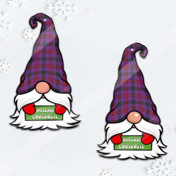 Montgomery Gnome Christmas Ornament with His Tartan Christmas Hat