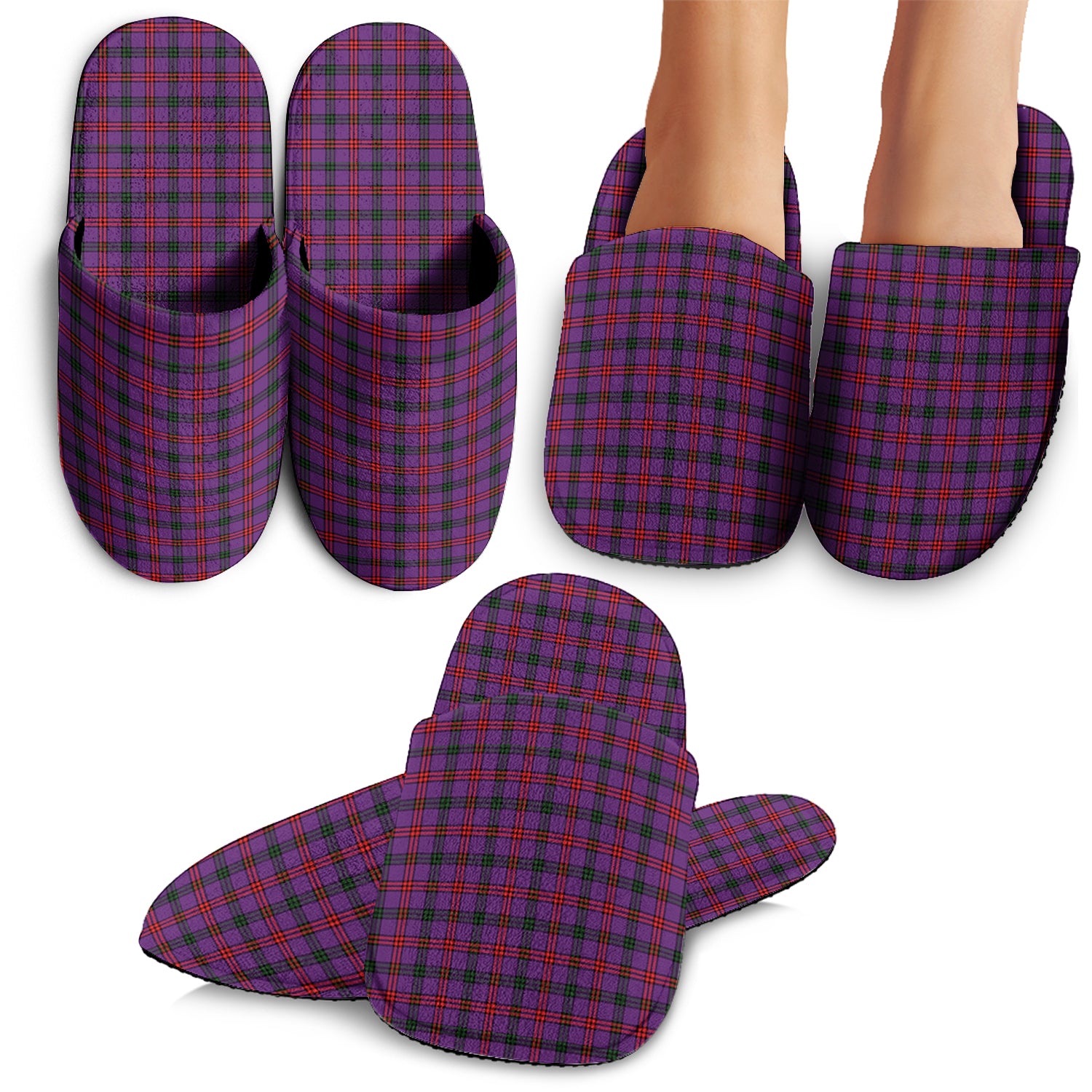 Montgomery Modern Tartan Home Slippers - Tartanvibesclothing Shop