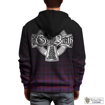 Montgomery Tartan Hoodie Featuring Alba Gu Brath Family Crest Celtic Inspired