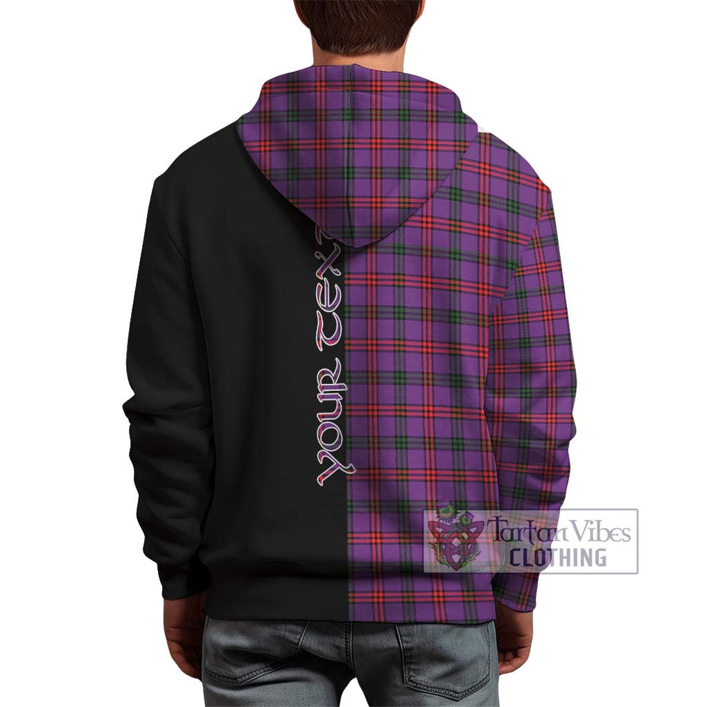 Montgomery Tartan Hoodie with Family Crest and Half Of Me Style - Tartanvibesclothing Shop