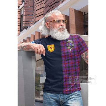 Montgomery Tartan Cotton T-shirt with Scottish Lion Royal Arm Half Style